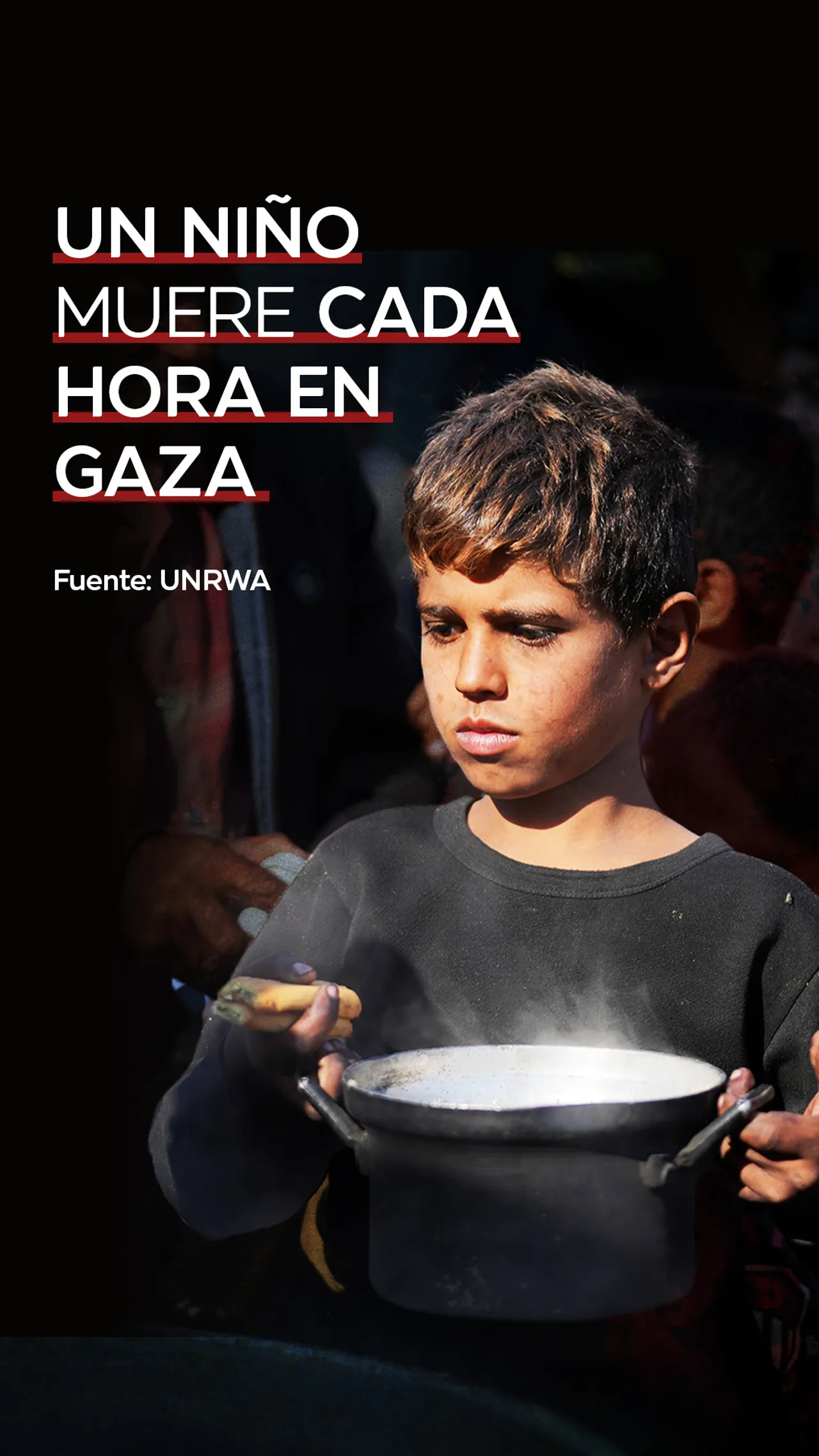 Un niño muere cada hora en Gaza