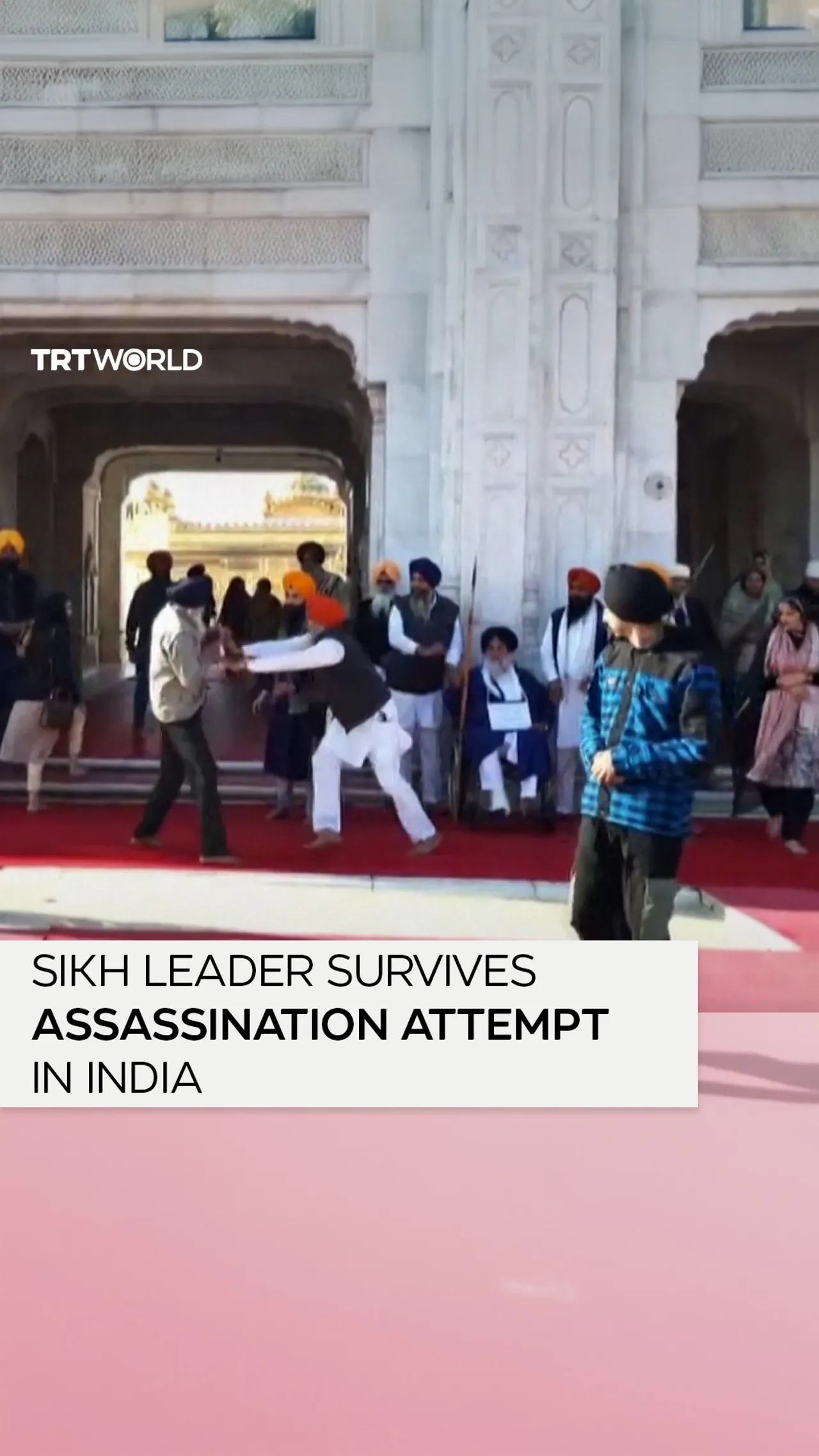 Sikh leader survives assassination attempt at India's Golden Temple