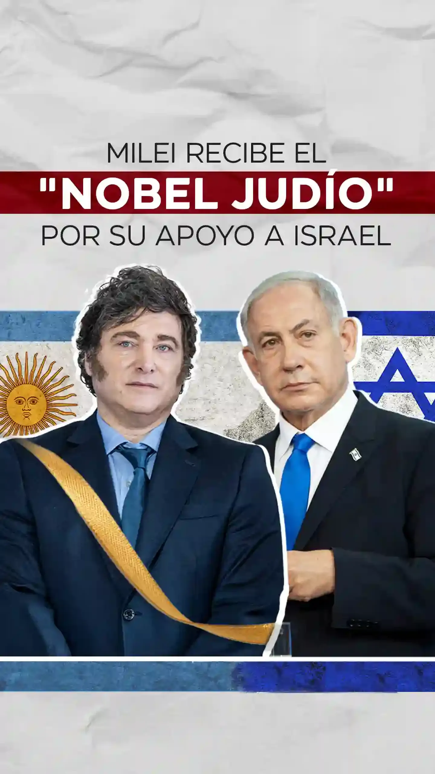 Milei recibe el "Nobel Judío" por su apoyo a Israel