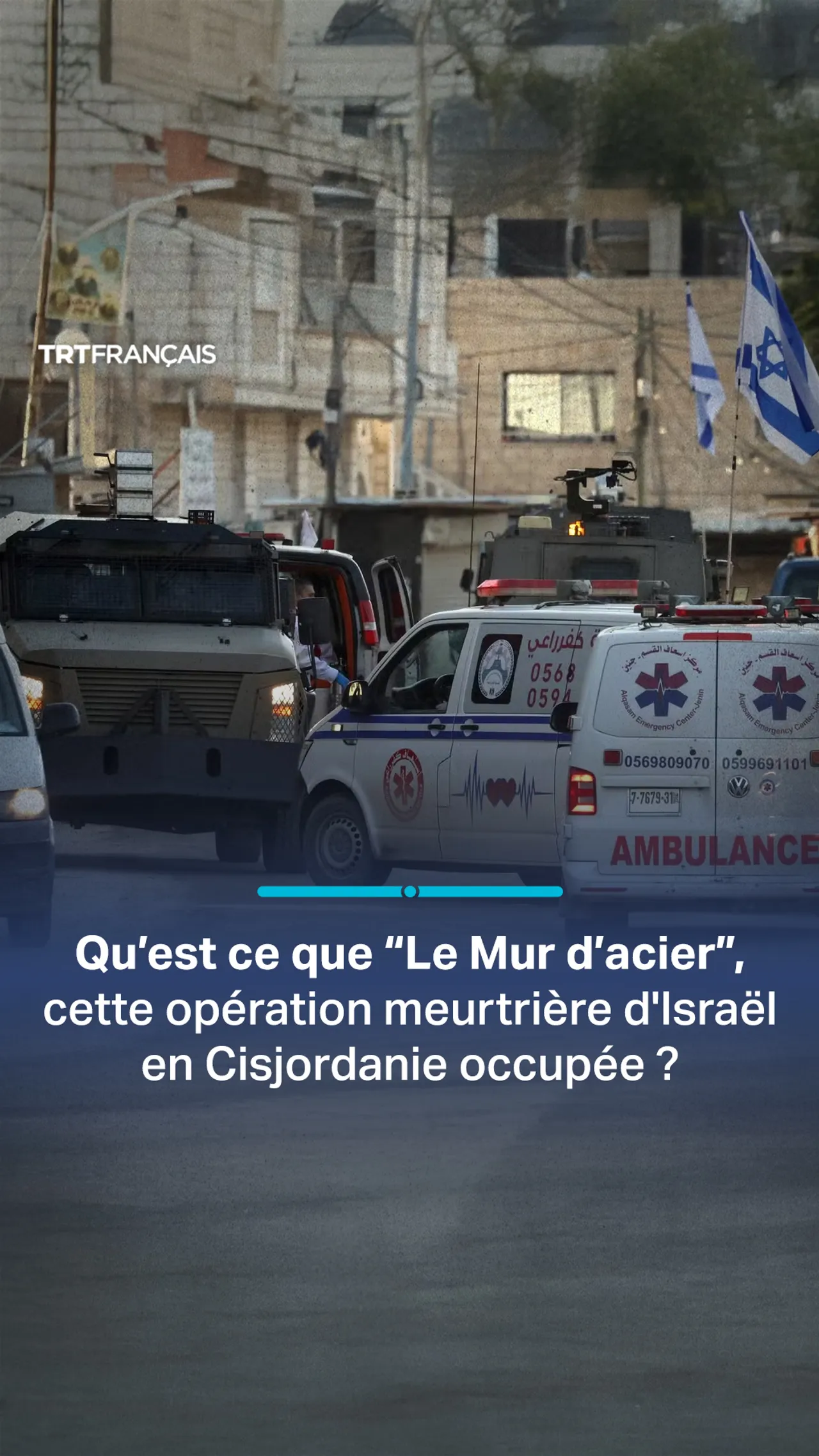 Qu’est ce que “Le Mur d’acier”, cette opération meurtrière d'Israël en Cisjordanie occupée ?