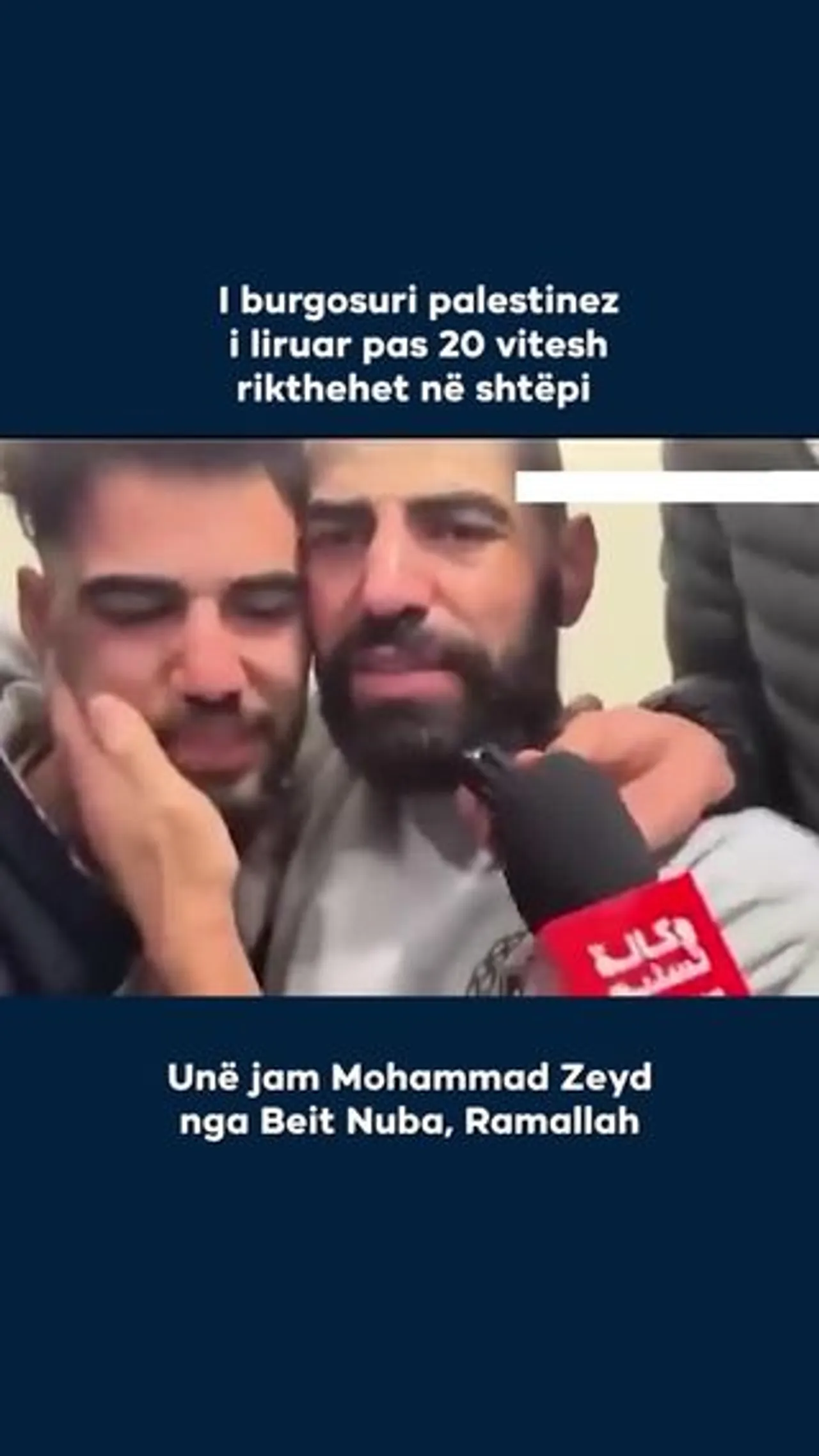 I burgosuri palestinez rikthehet në shtëpi pas 20 vitesh
