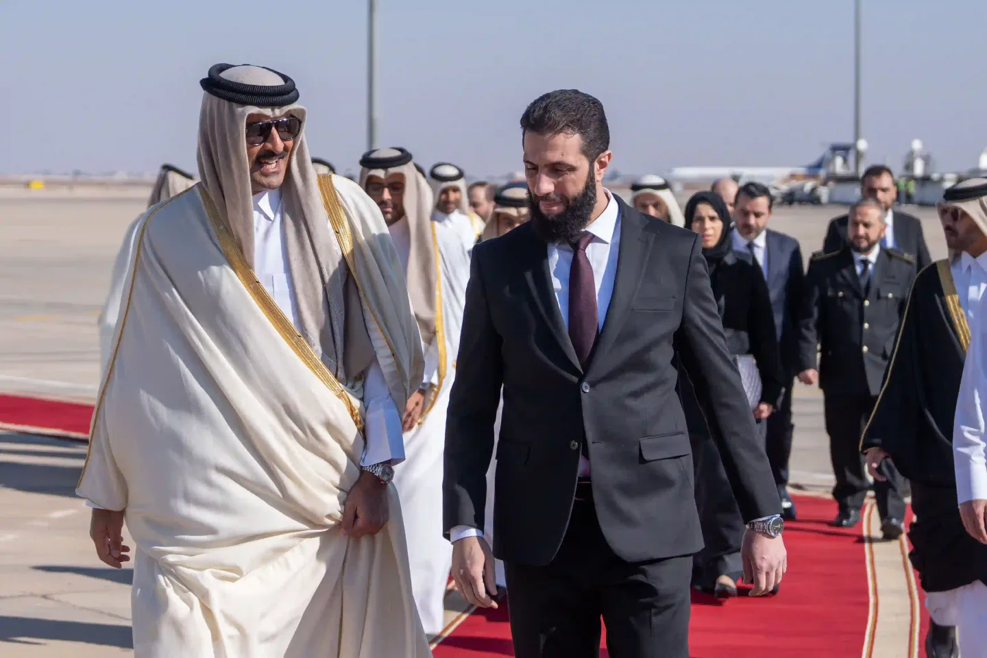 Qatar's emir touches down in Syria in first trip since Assad's fall