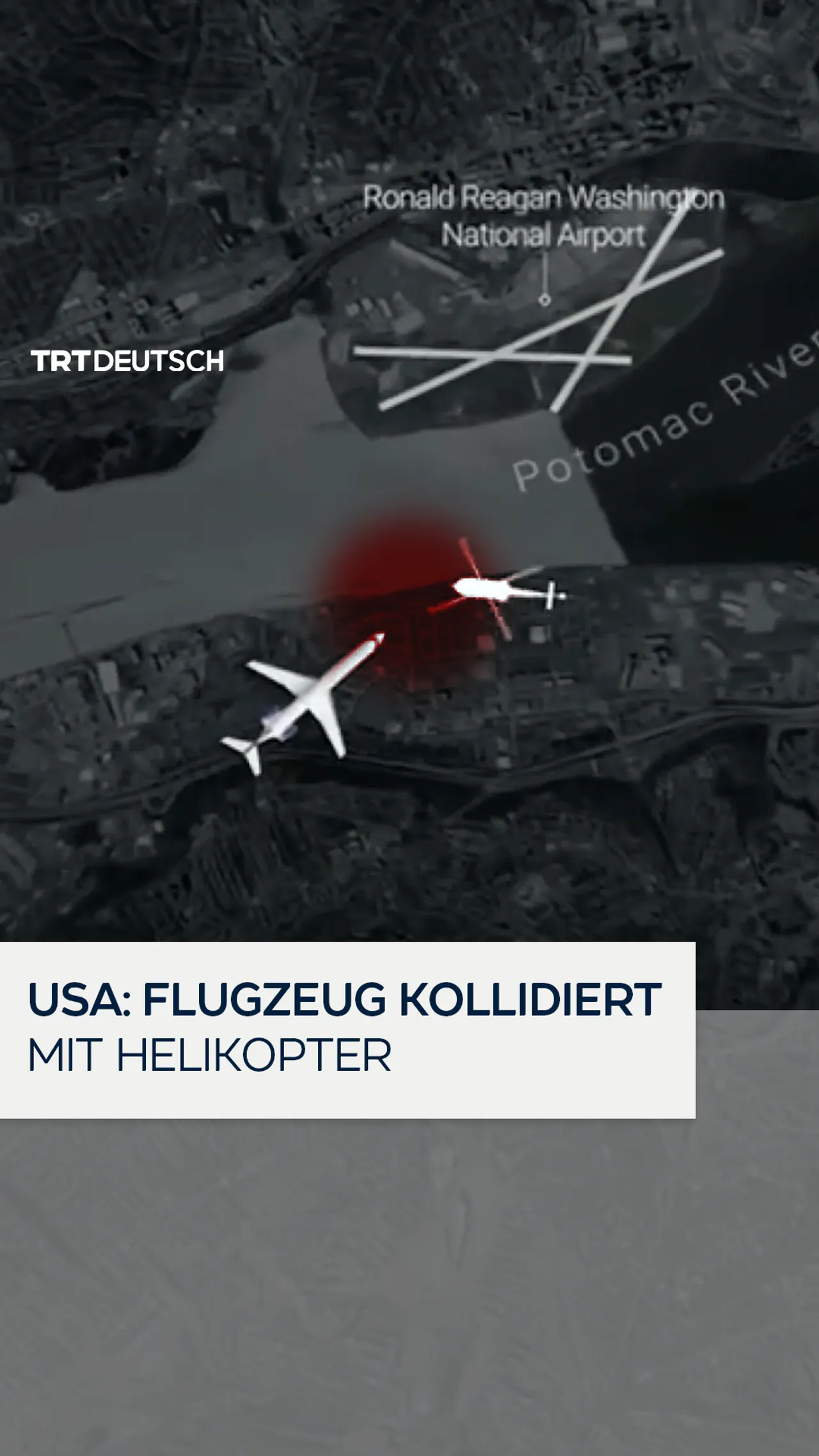 USA: Flugzeug kollidiert
mit Helikopter