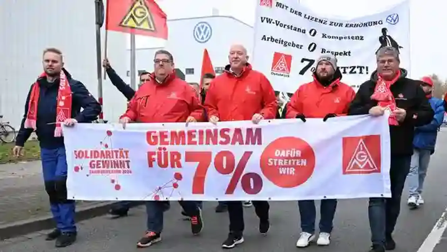 Nine Volkswagen plants to strike as labour battle escalates