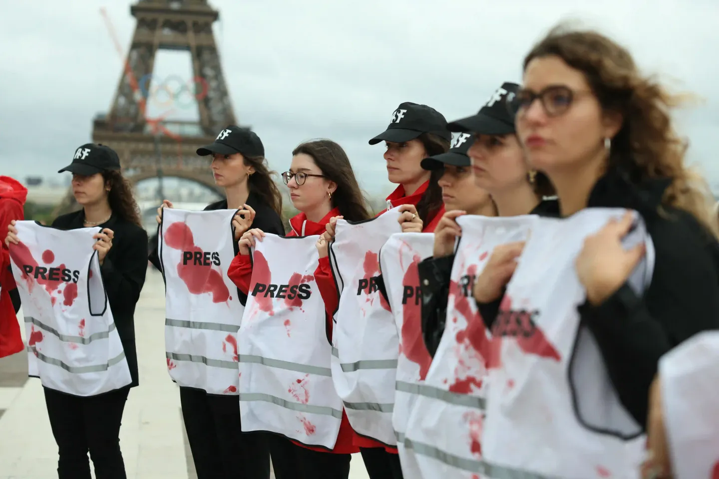 L’an 2024: 104 journalistes tués, plus de la moitié à Gaza