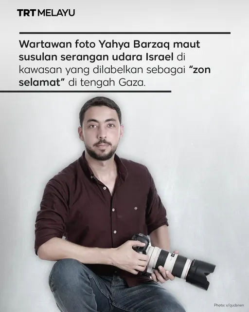 Yahya Barzaq, wartawan bebas TRT syahid di Gaza