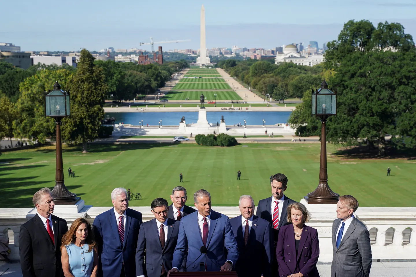 Senate Republicans convening at White House for lunch with Trump as US shutdown intensifies
