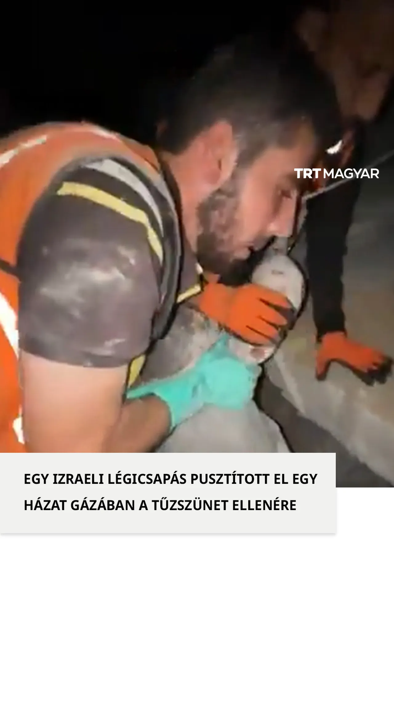Izraeli légitámadás romba döntötte a házat, a fegyverszünet ellenére négy ember meghalt