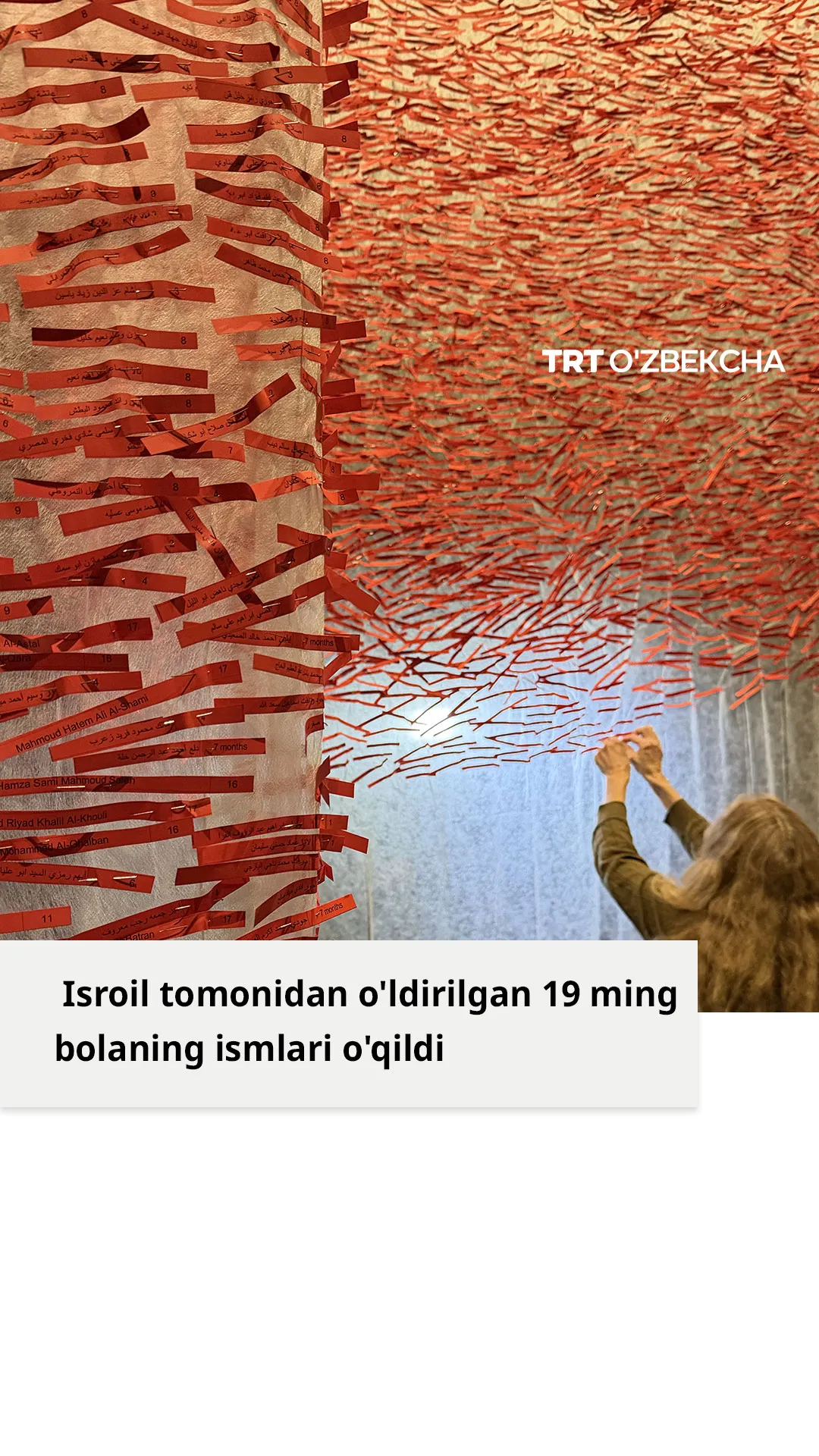 Isroil ikki yilda 19 ming bolani o'ldirdi