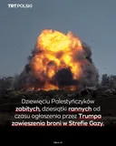 Dziewięciu Palestyńczyków zabitych, dziesiątki rannych od czasu ogłoszenia zawieszenia broni w Gazie