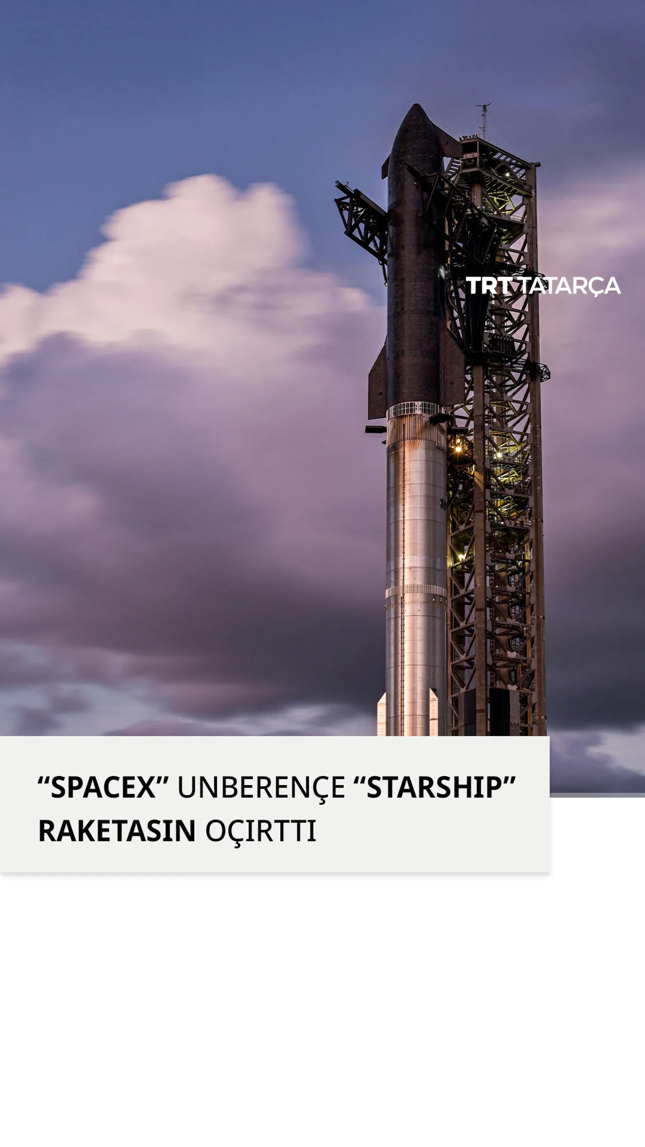 “SpaceX” yañadan qullanıla aluçı apparatnı sınaw öçen “Starship” raketasın oçırttı