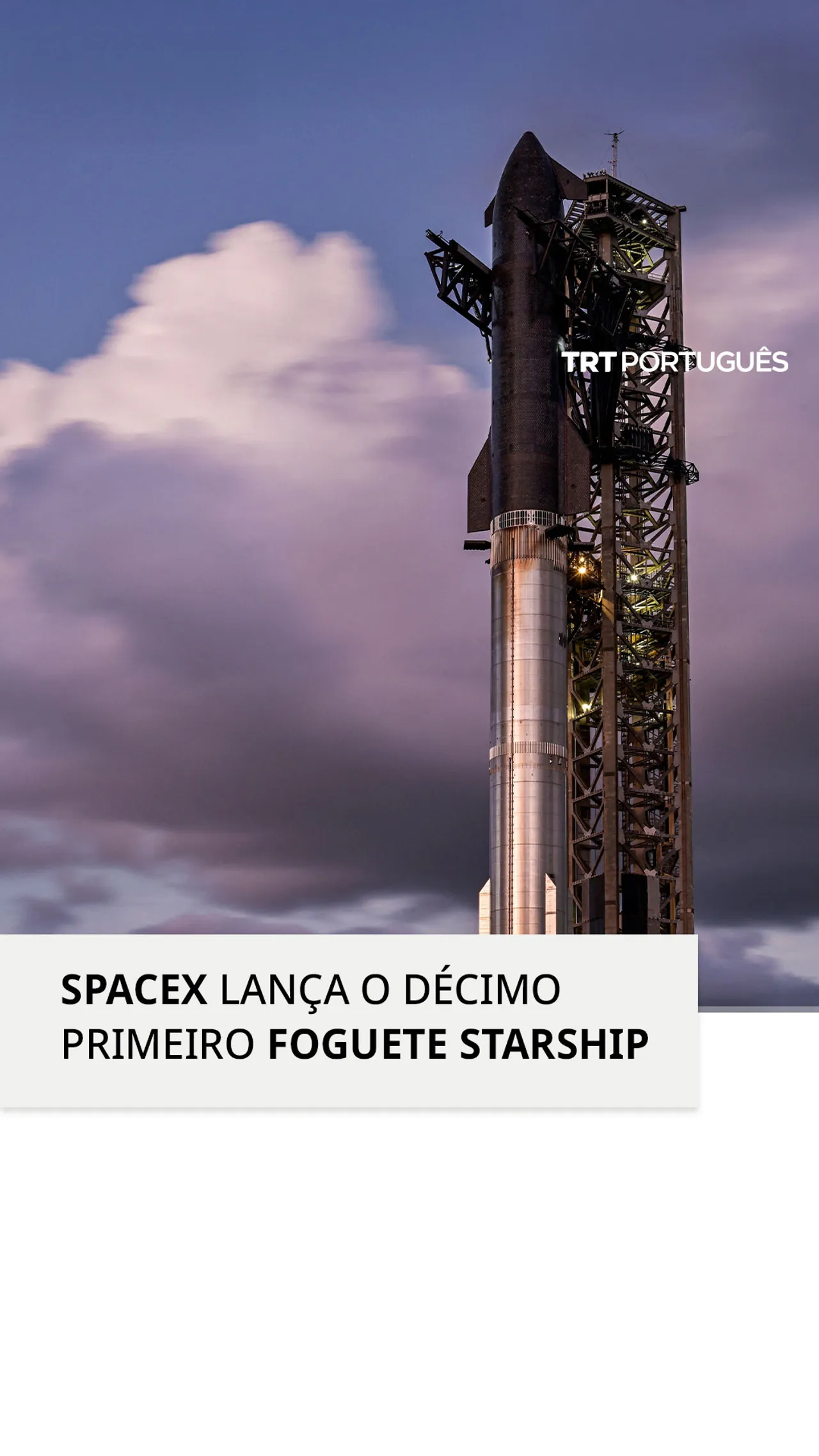 A SpaceX lança o foguete Starship para testar o design reutilizável