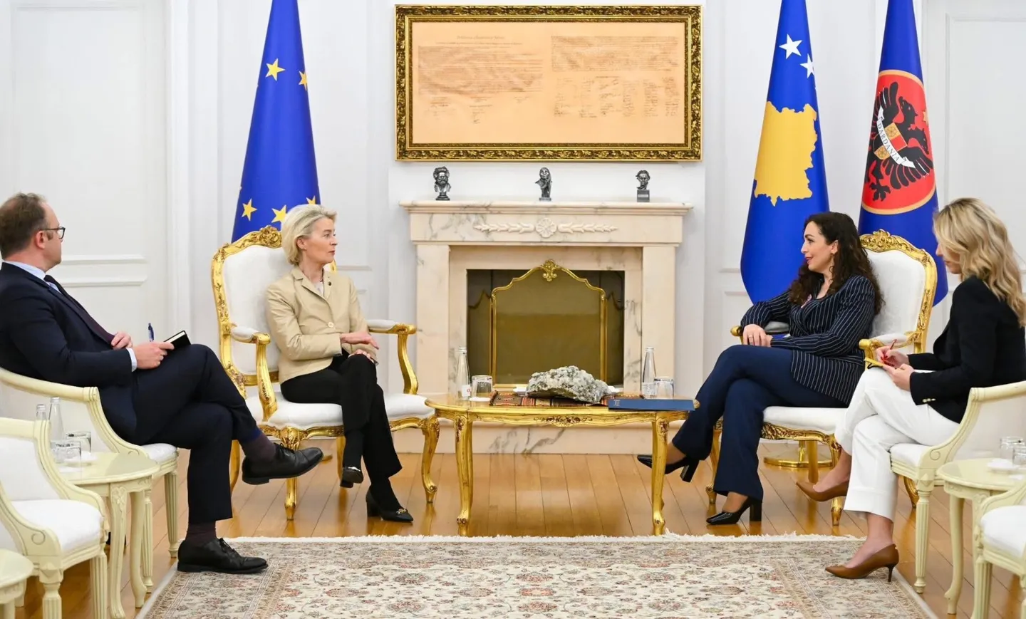 Presidentja Osmani priti në takim presidenten e KE-së, Ursula von der Leyen