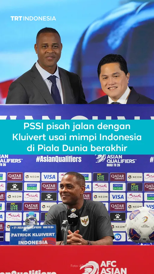 PSSI resmi pisah jalan dengan Kluivert