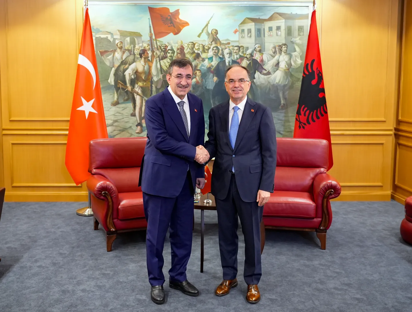 Presidenti i Shqipërisë, Begaj priti në takim zv/presidentin e Türkiyes, Yılmaz