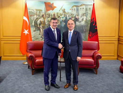 Presidenti i Shqipërisë, Begaj priti në takim zv/presidentin e Türkiyes, Yılmaz