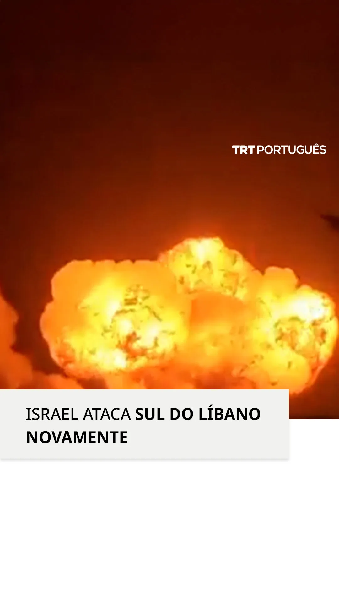Israel ataca Libano Portugues