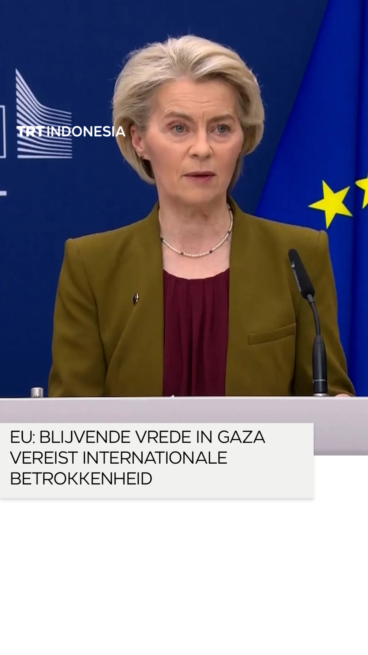 EU: blijvende vrede in Gaza vereist internationale betrokkenheid