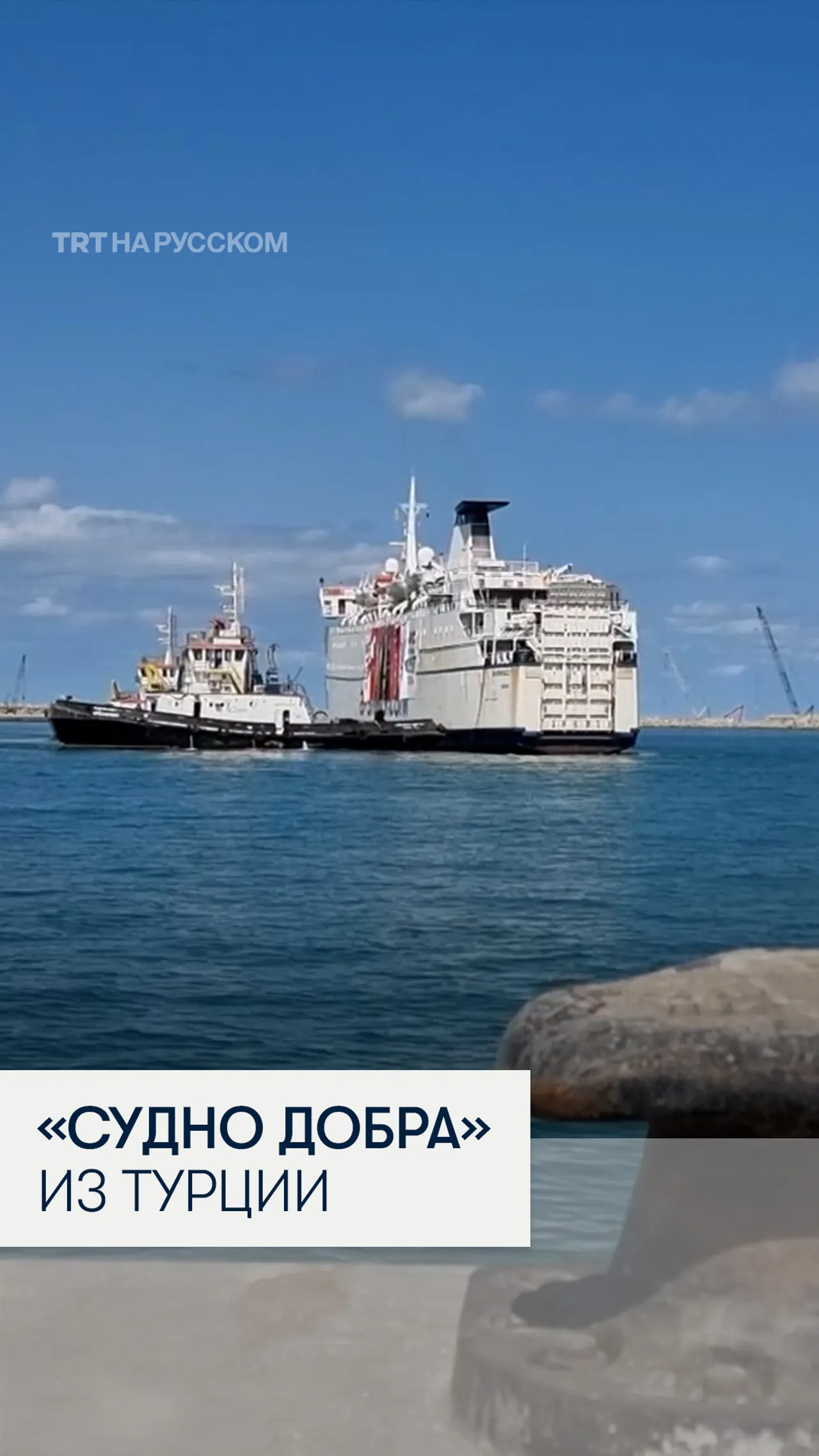 Из Турции в Египет прибыло «Судно добра» с гумпомощью для Газы