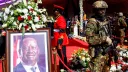 Kenya's former Prime Minister Raila Odinga receives 17-gun salute during burial