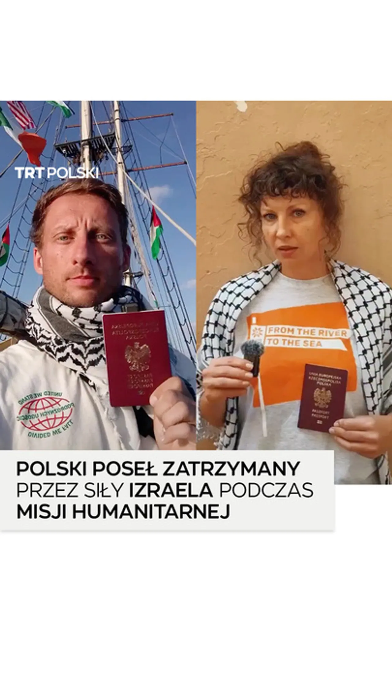 Izrael zatrzymał uczestników misji humanitarnej płynącej do Gazy. Wśród zatrzymanych są także Polacy