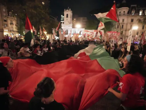 Latino-americanos saem as ruas em protesto contra o ataque de Israel a flotilha de ajuda para Gaza