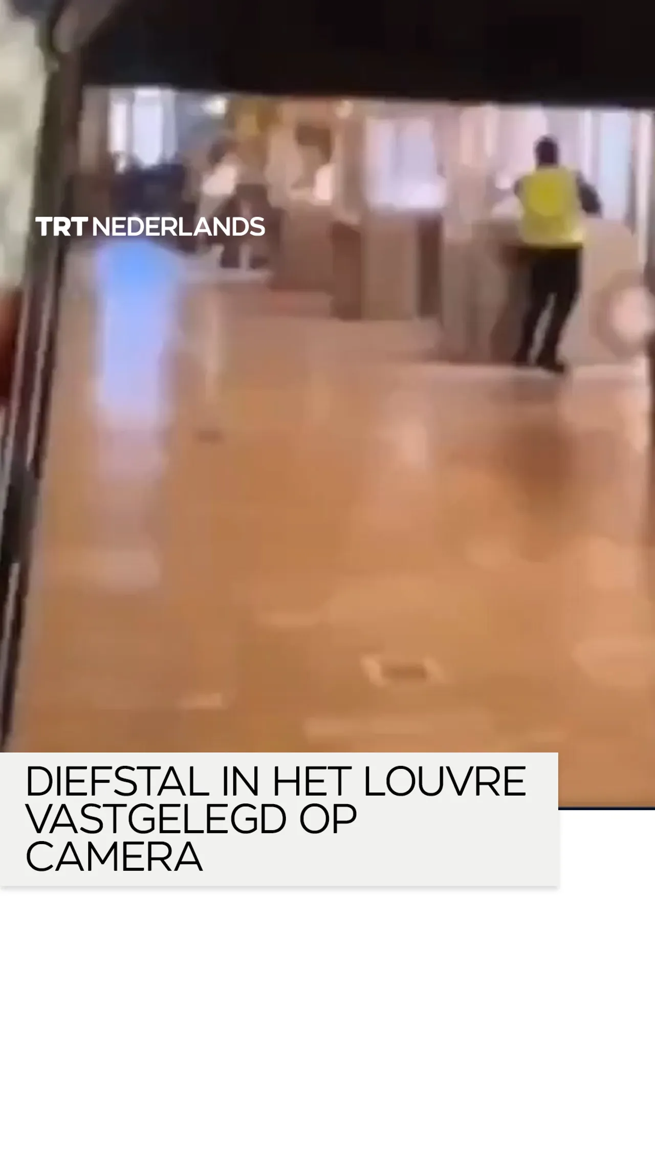 Diefstal in het Louvre vastgelegd op camera