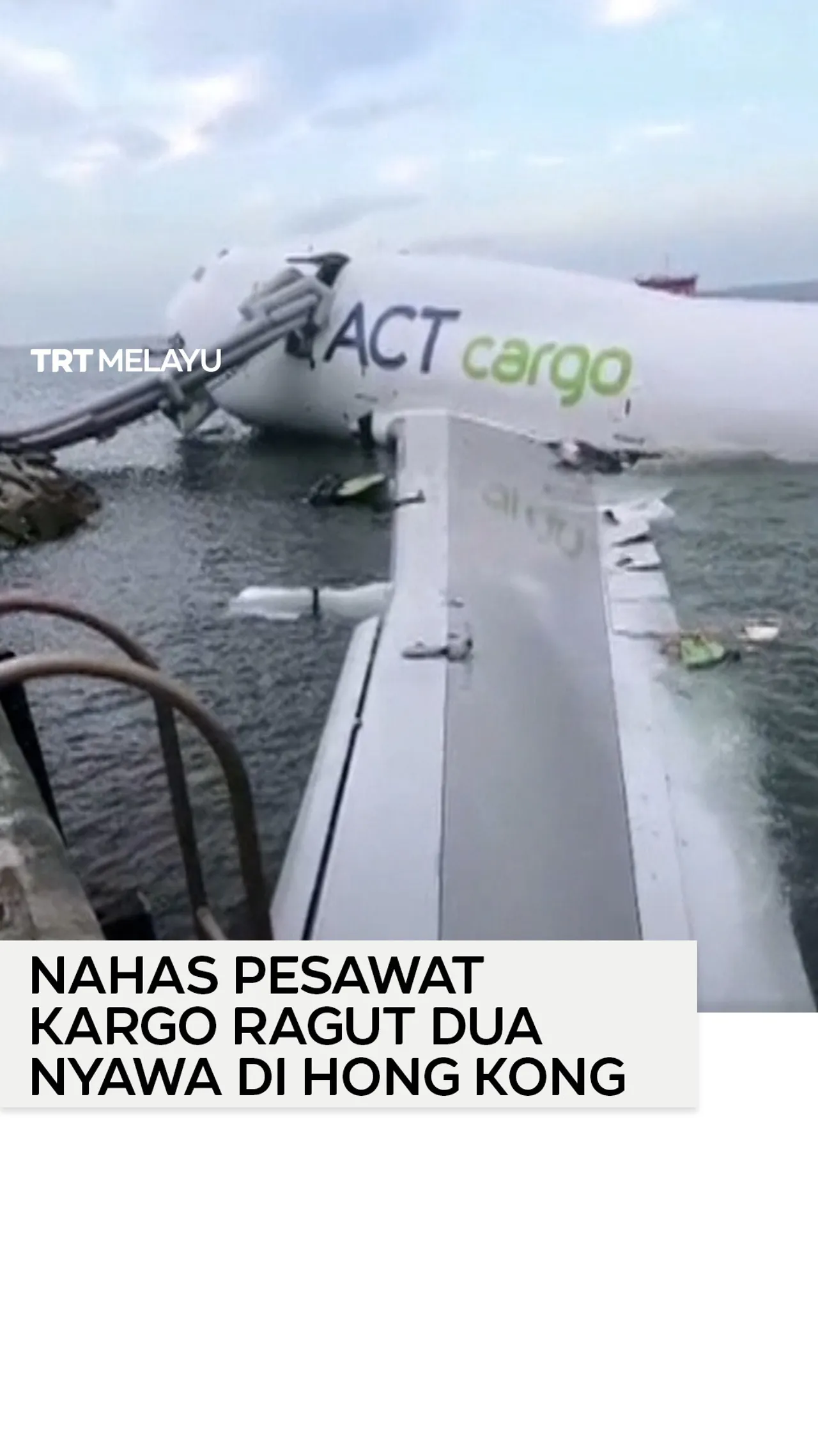 Nahas pesawat kargo ragut dua nyawa di Hong Kong