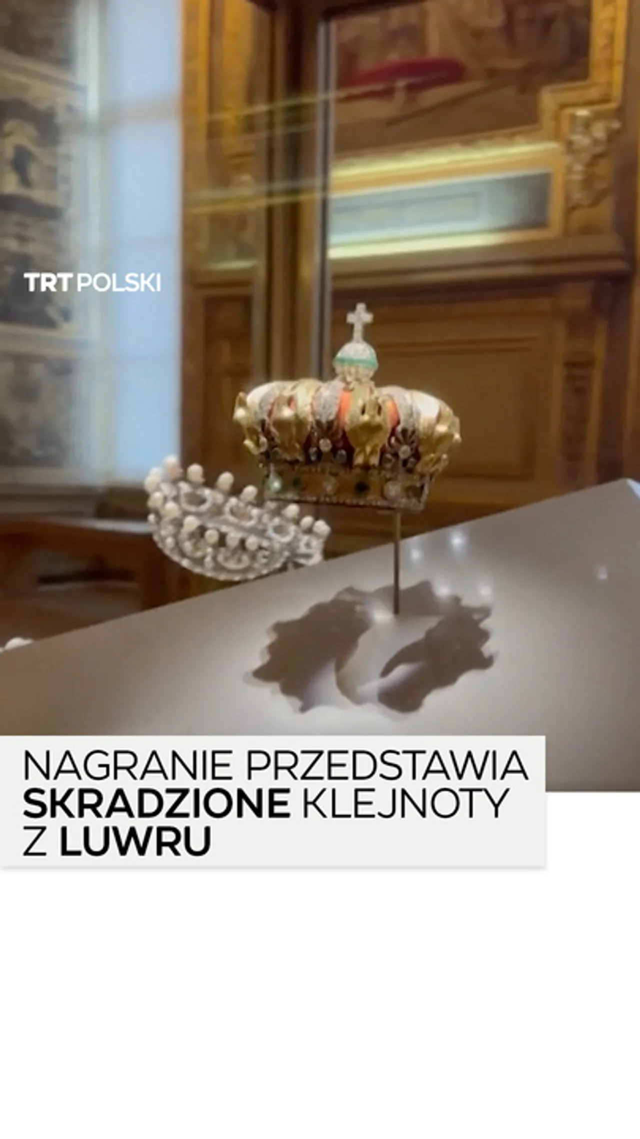 Nagranie przedstawia skradzione klejnoty z Luwru