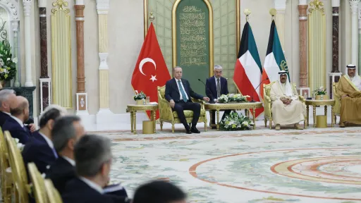 رئیس‌جمهور اردوغان در دیدار با امیر کویت بر ضرورت حفظ آتش‌بس غزه تأکید کرد