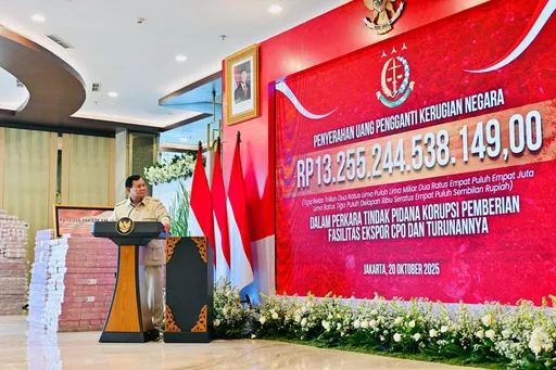 Kejaksaan Agung serahkan Rp13,25 triliun kerugian negara dari kasus ekspor CPO