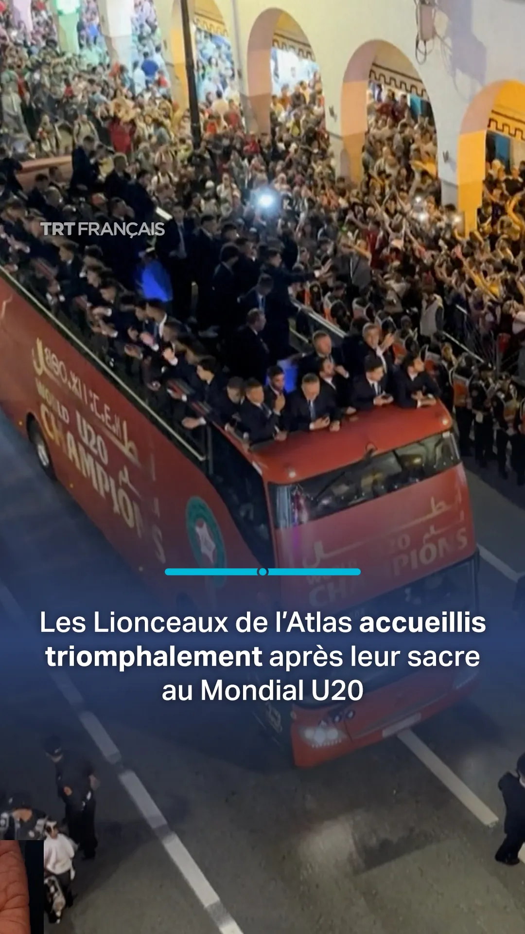 Maroc: les Lionceaux de l’Atlas accueillis triomphalement