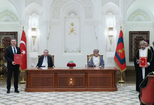 Erdogan and Omani Sultan meet in Muscat, pledge closer ties, back Palestinian two-state solution