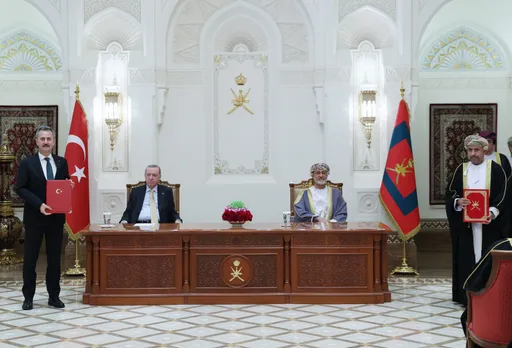 Erdogan and Omani Sultan meet in Muscat, pledge closer ties, back Palestinian two-state solution