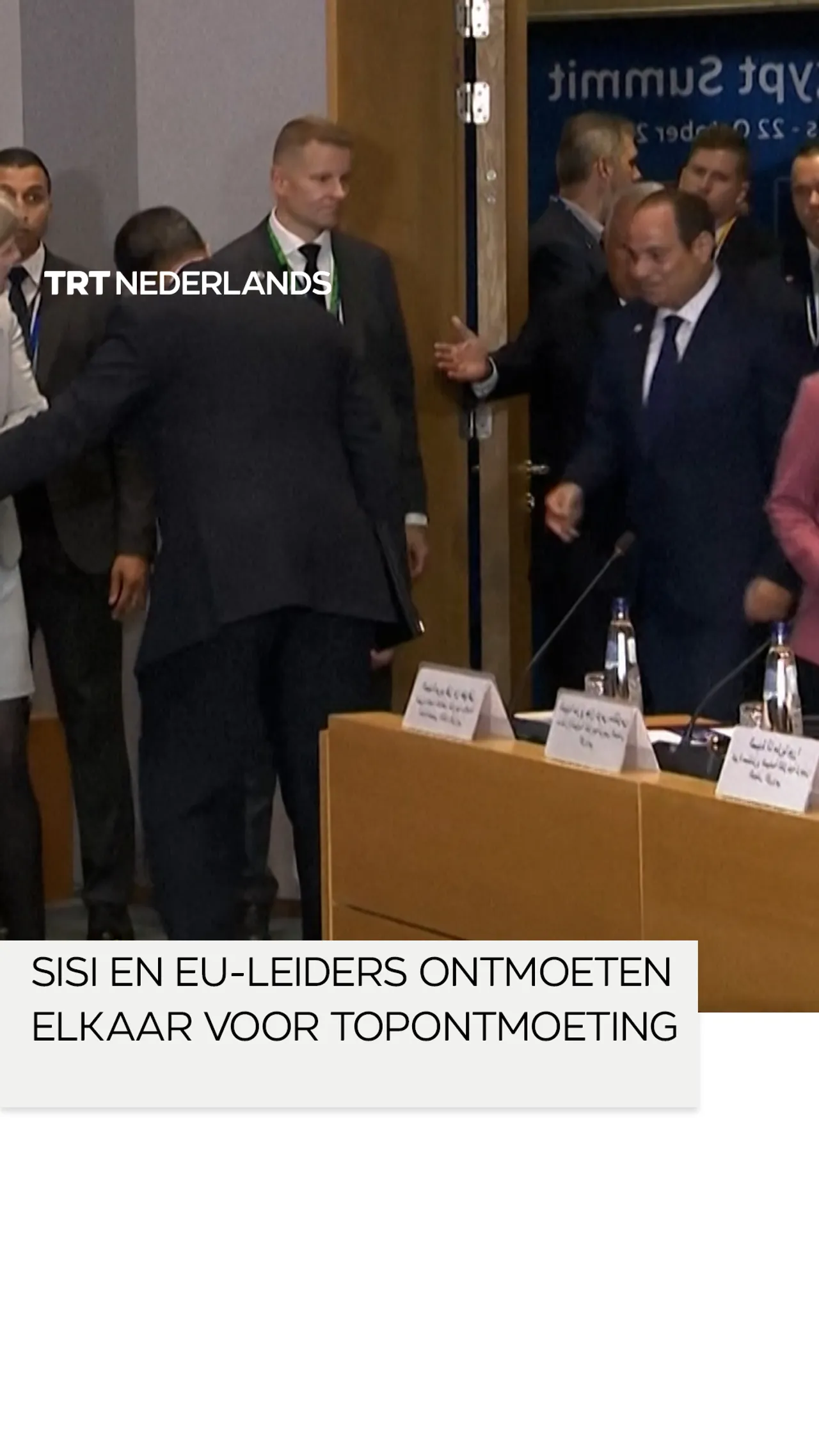Sisi en EU-leiders ontmoeten elkaar voor topontmoeting in Egypte