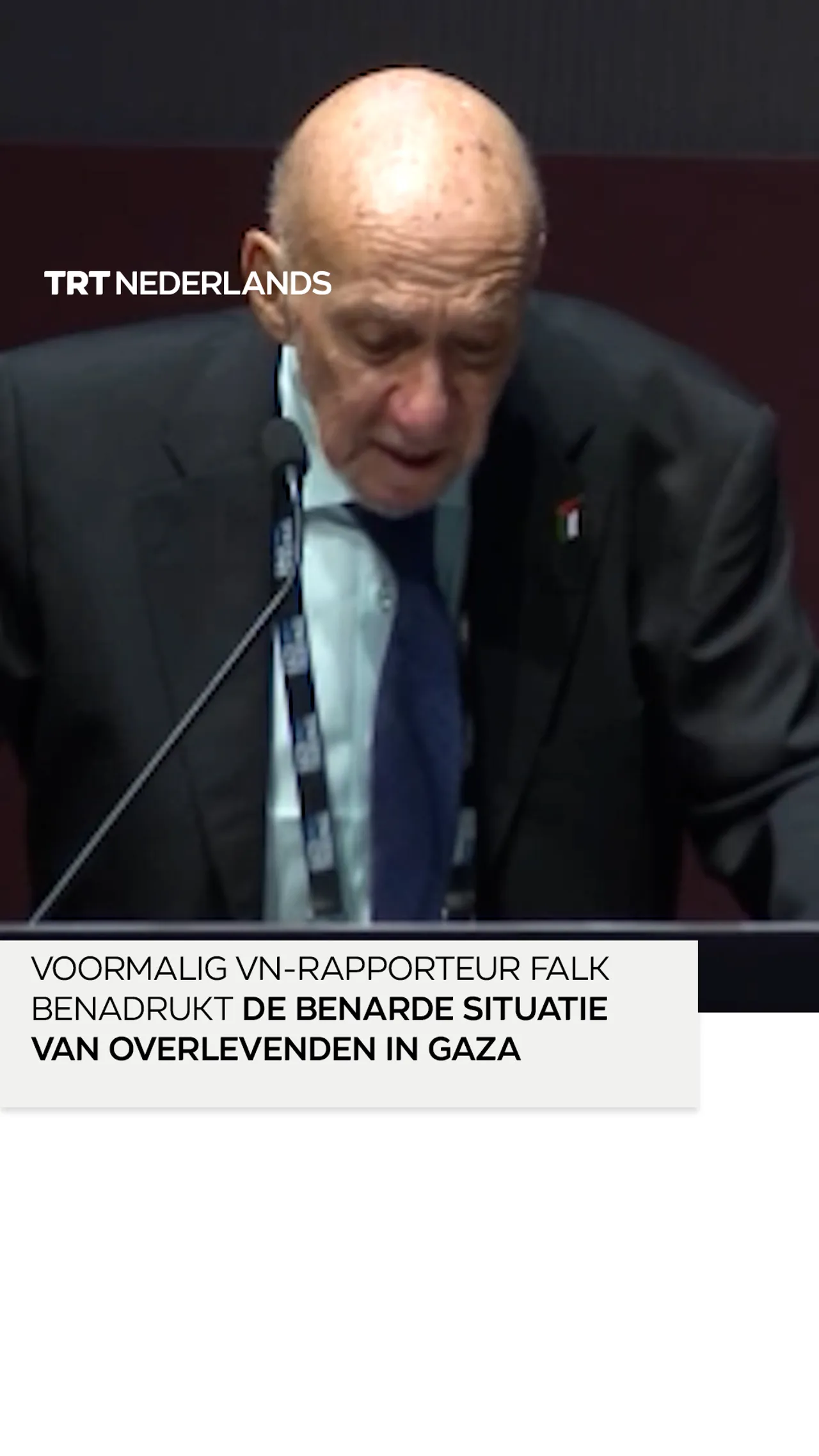 Voormalig VN-rapporteur voor Palestina Falk waarschuwt: Israël streeft nog naar 'Groot-Israël"