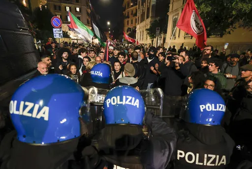 Tenzije na protestu podrške Palestini u Rimu