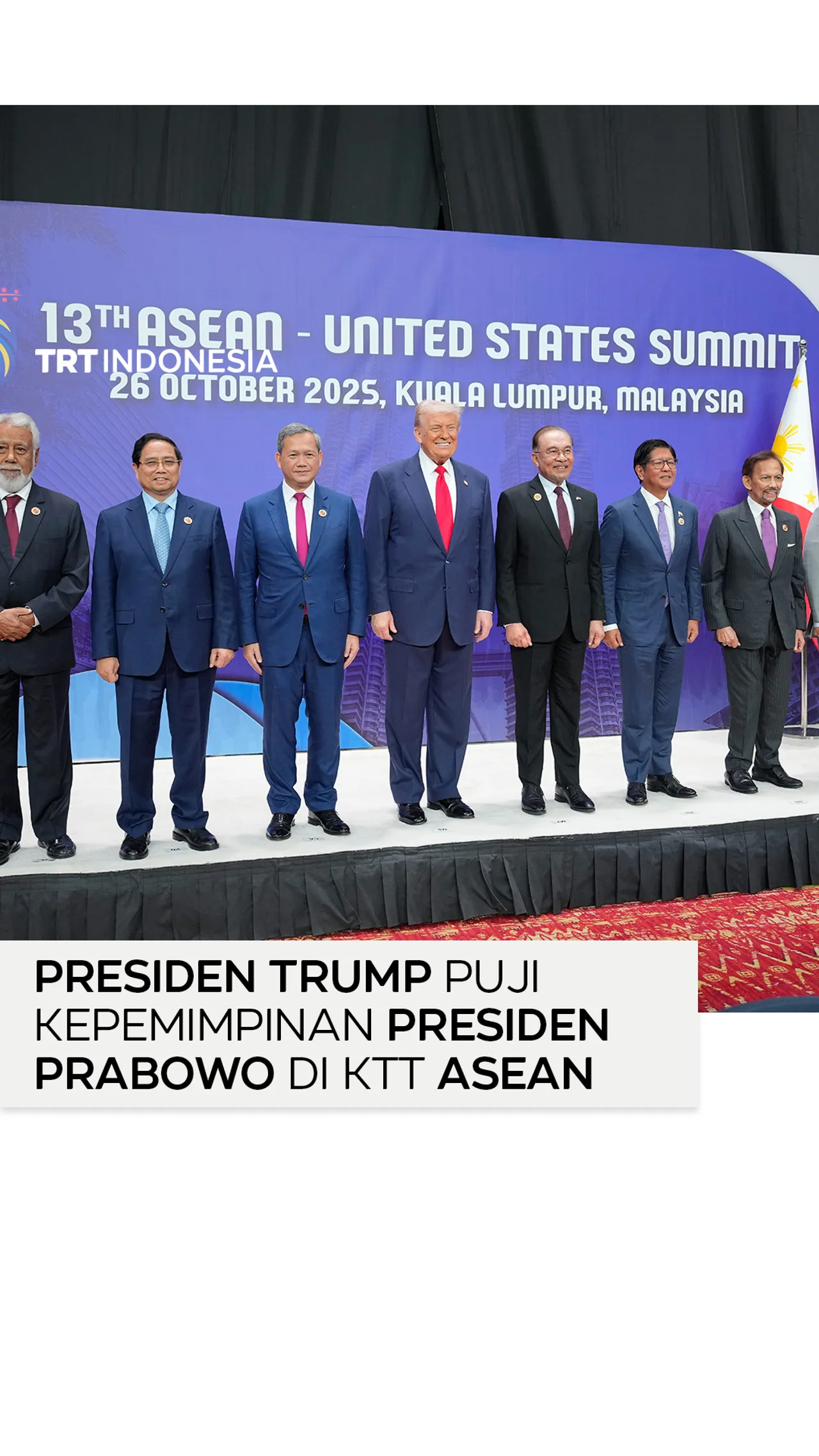 Presiden Trump puji kepemimpinan Prabowo dalam perdamaian di Timur Tengah