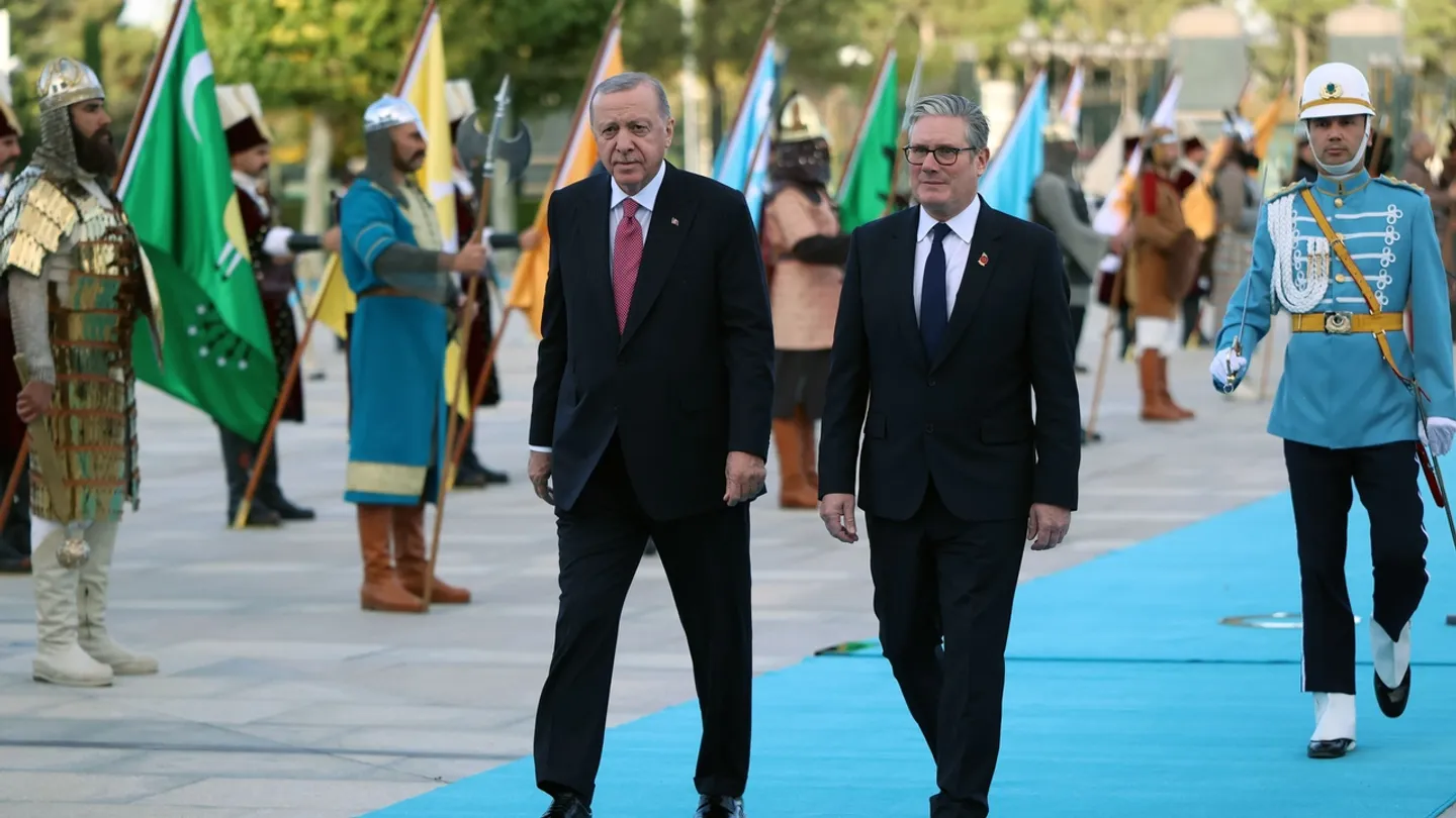 O Primeiro-Ministro do Reino Unido, Keir Starmer, está em Ancara