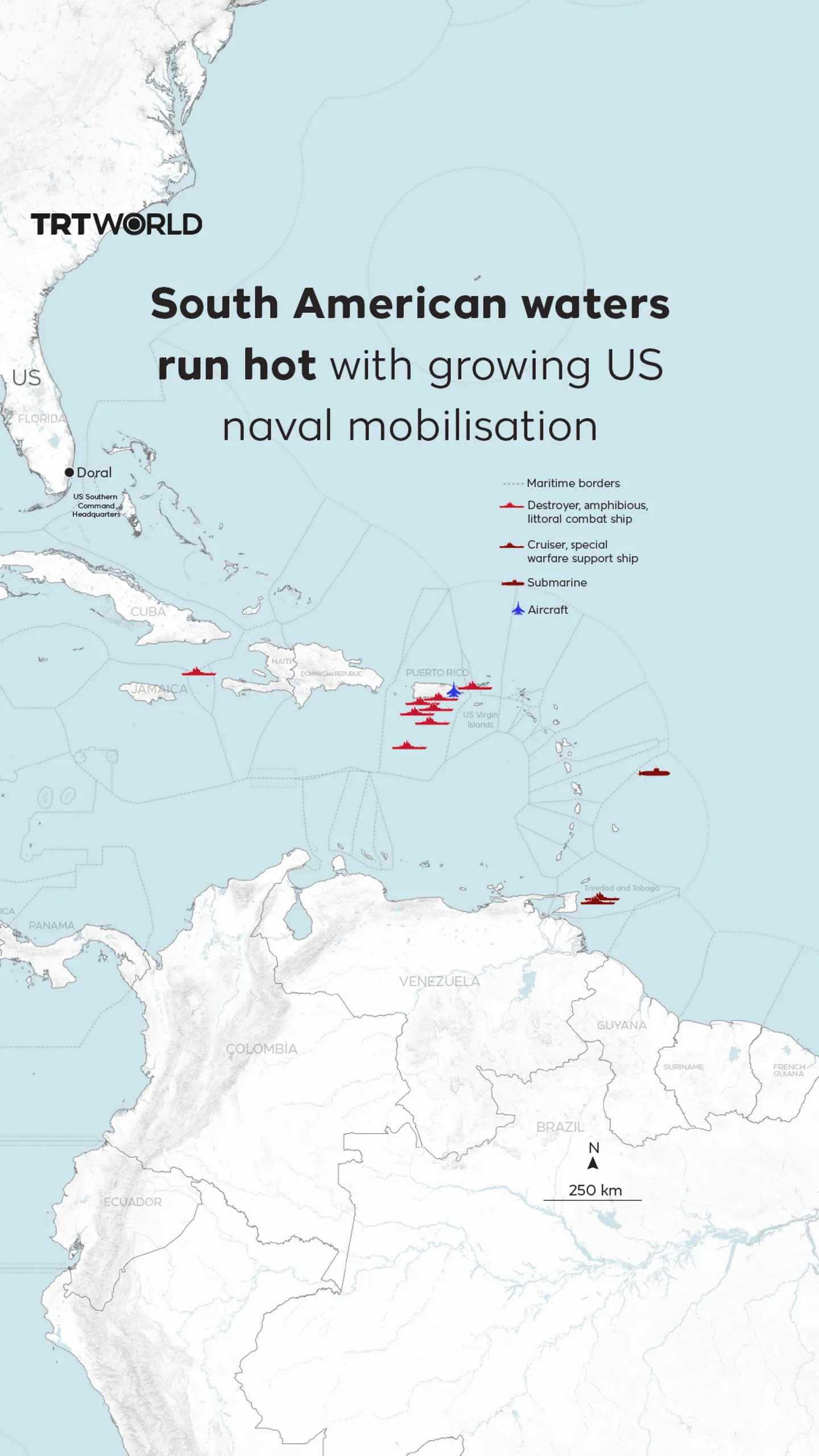 US naval mobilisation in South America