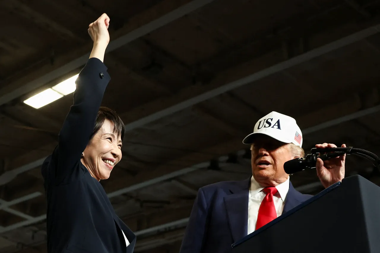 트럼프, 일본의 다카이치 자민당 총재 당선 축하