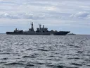Russisch oorlogsschip gesignaleerd bij Duits eiland terwijl NAVO toeziet