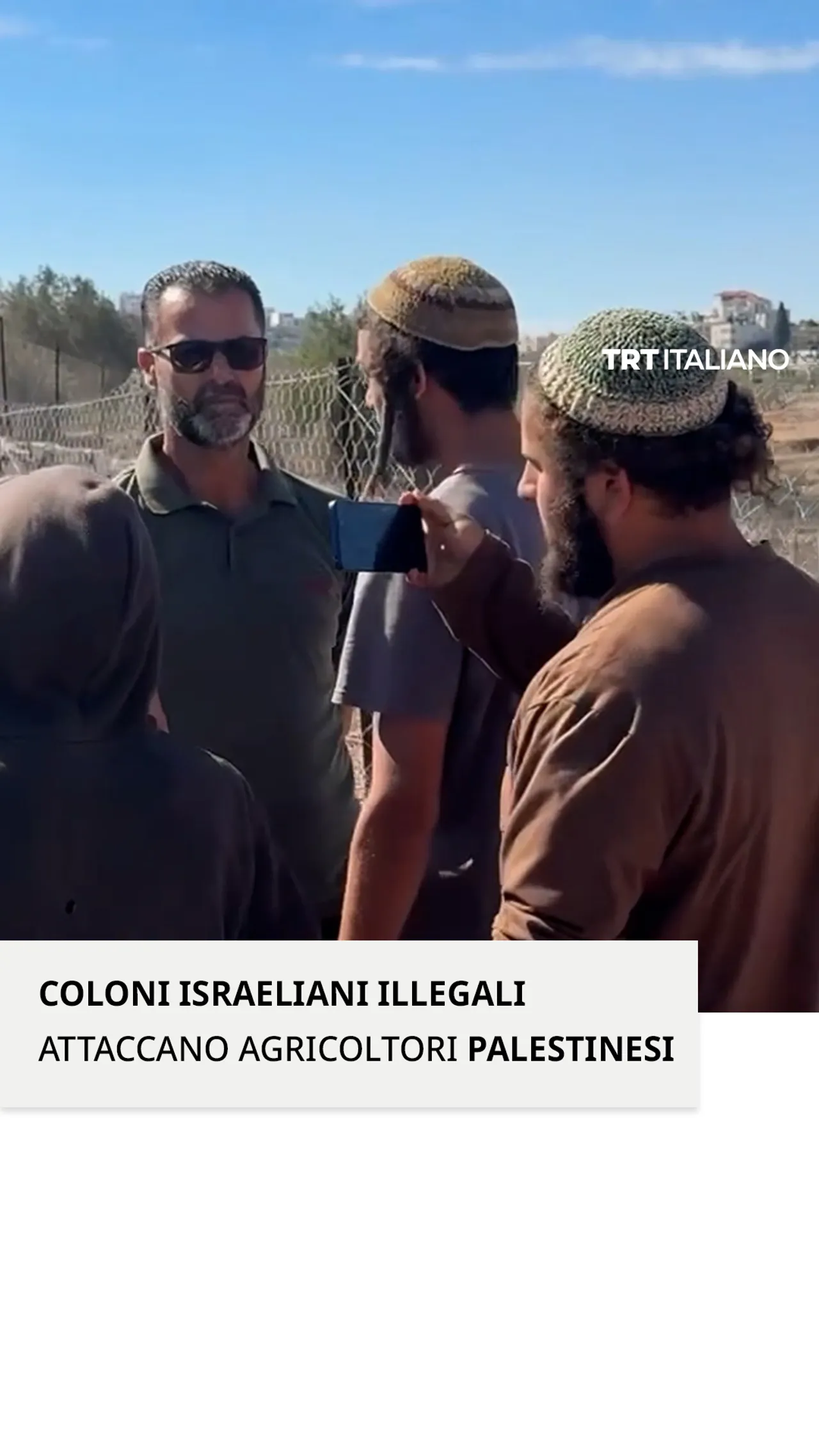 Coloni israeliani illegali attaccano i coltivatori di olive palestinesi