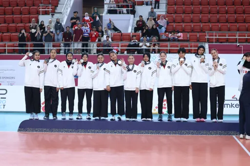 Tim voli putri U-18 Indonesia raih perak di Asian Youth Games 2025