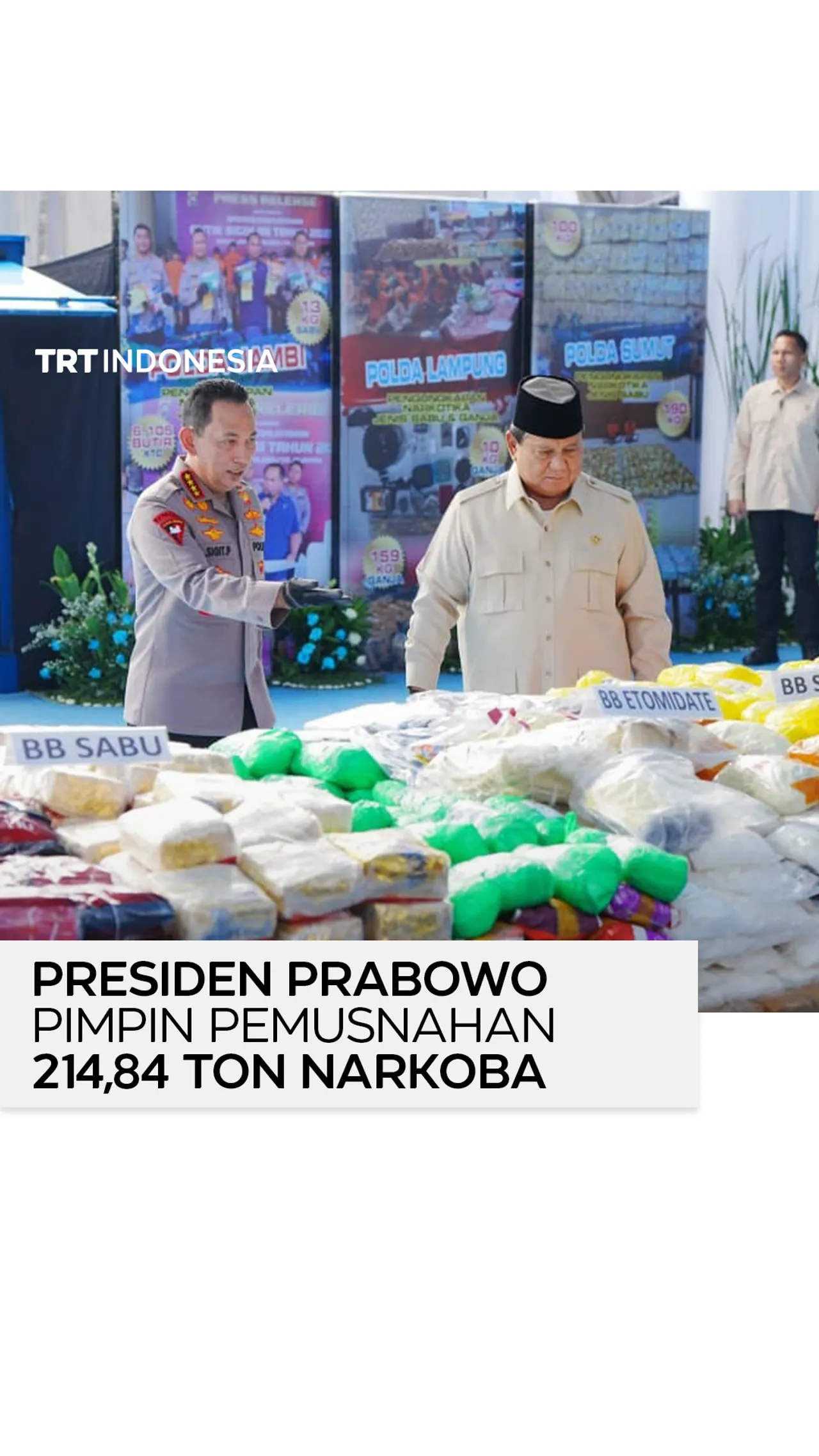 Presiden Prabowo pimpin pemusnahan 214,84 ton narkoba di Jakarta