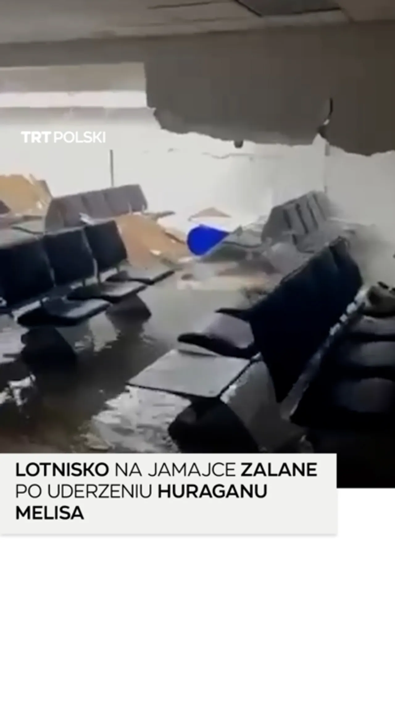 Huragan Melissa częściowo zniszczył jedno z międzynarodowych lotnisk na Jamajce