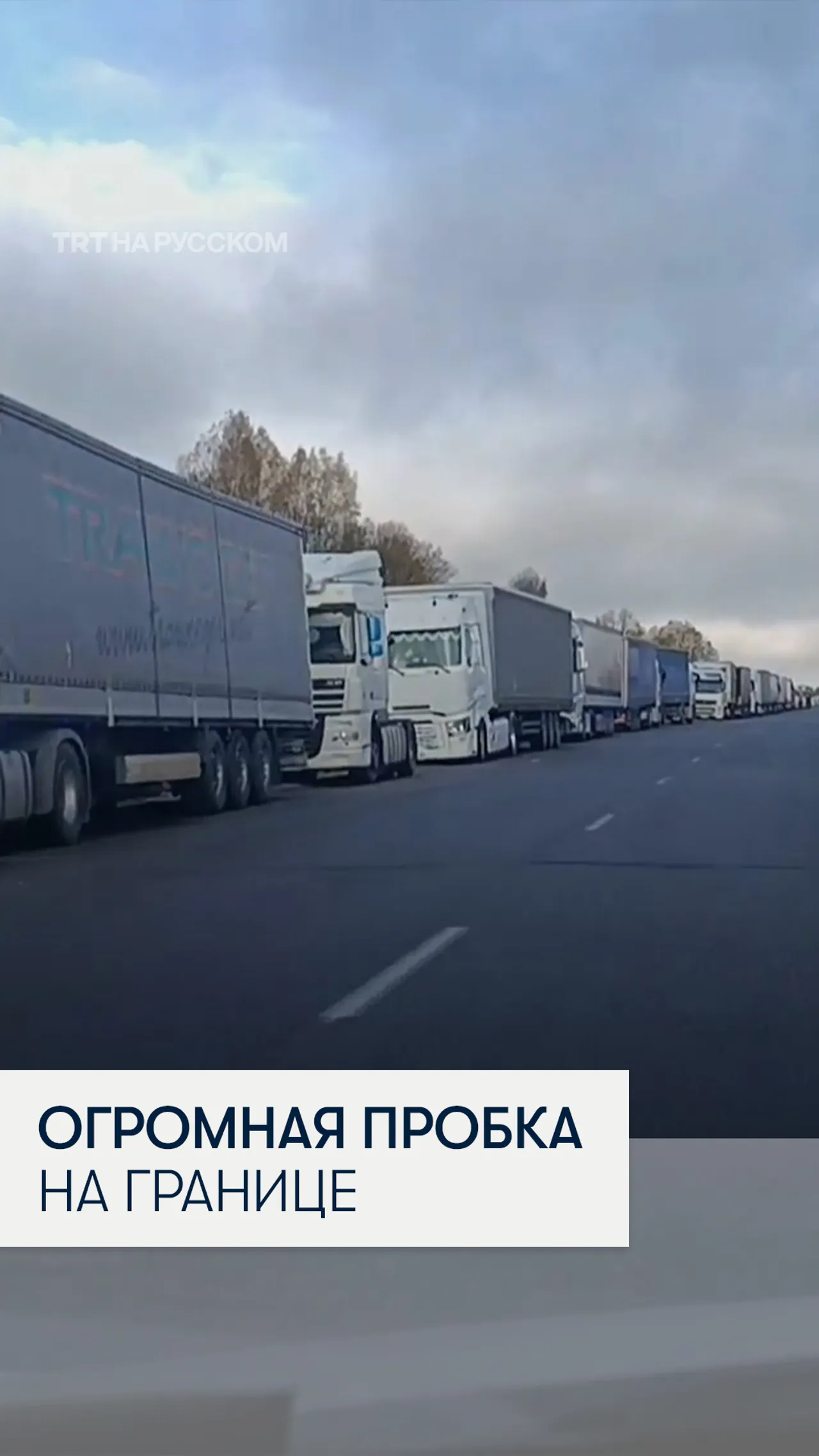 Сотни литовских грузовиков застряли на границе в Беларуси