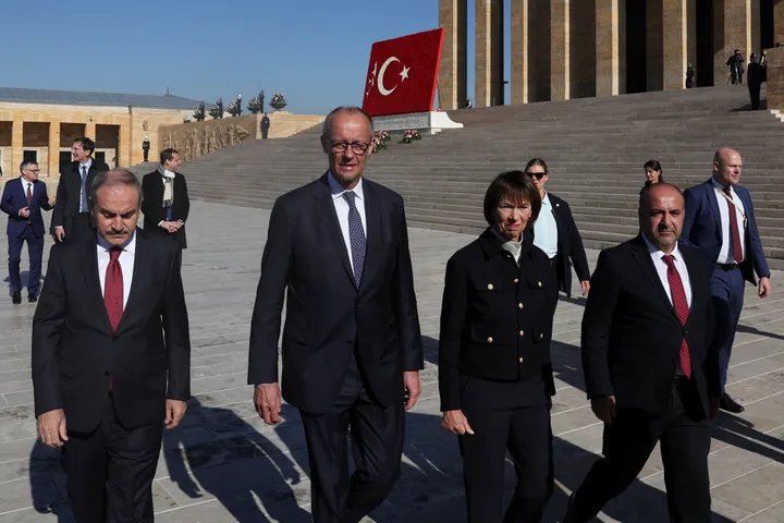 نخست وزیر آلمان وارد انقره شد