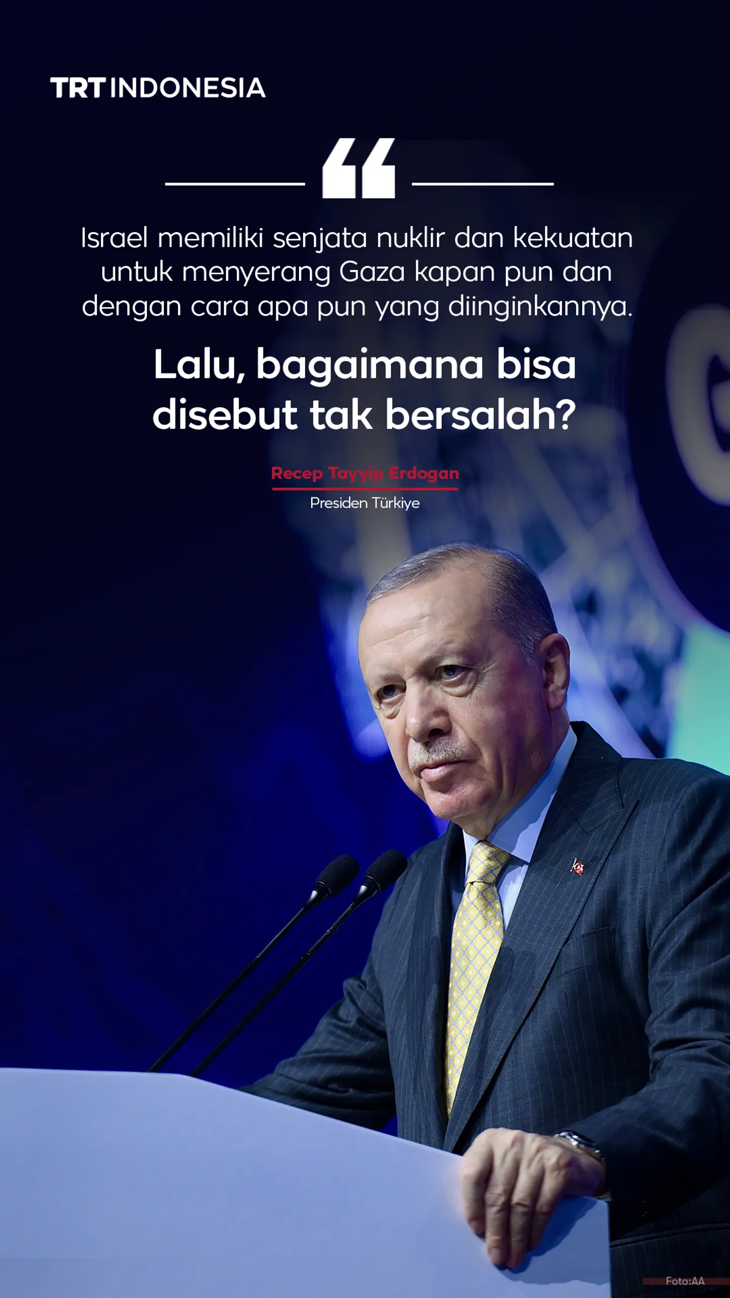 Bagaimana bisa Israel disebut tak bersalah?