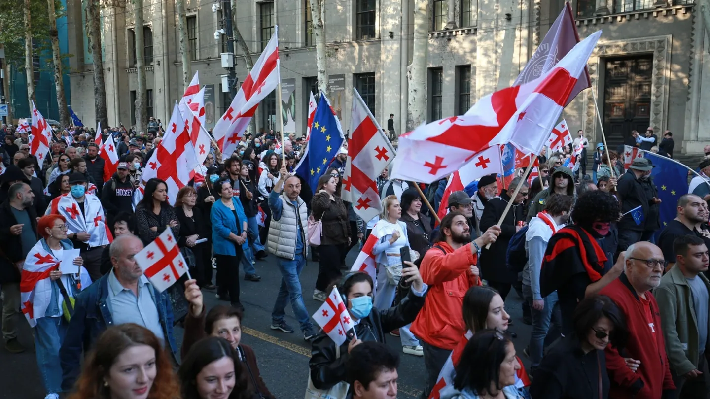 Массовые протесты в Тбилиси
